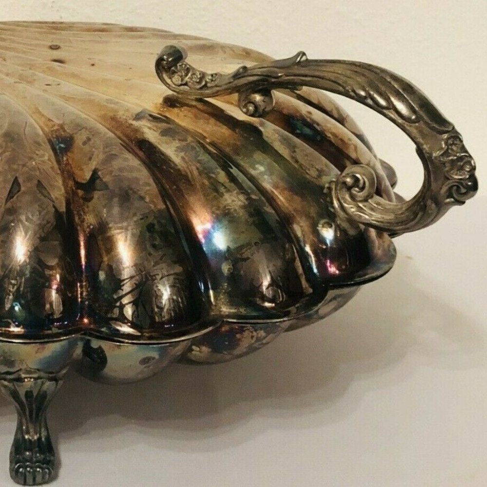 Sheffield Silver Company Clamshell Serving Dish
